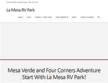 Tablet Screenshot of lamesarvpark.com